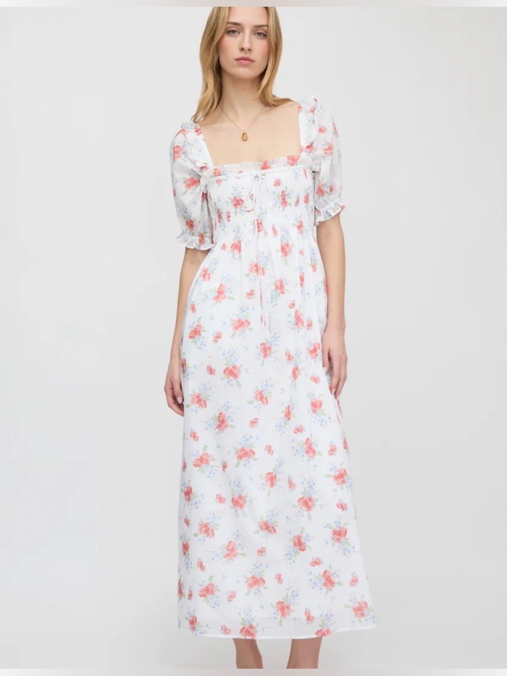 HILL HOUSE SCARLETT MIDI NAP DRESS
